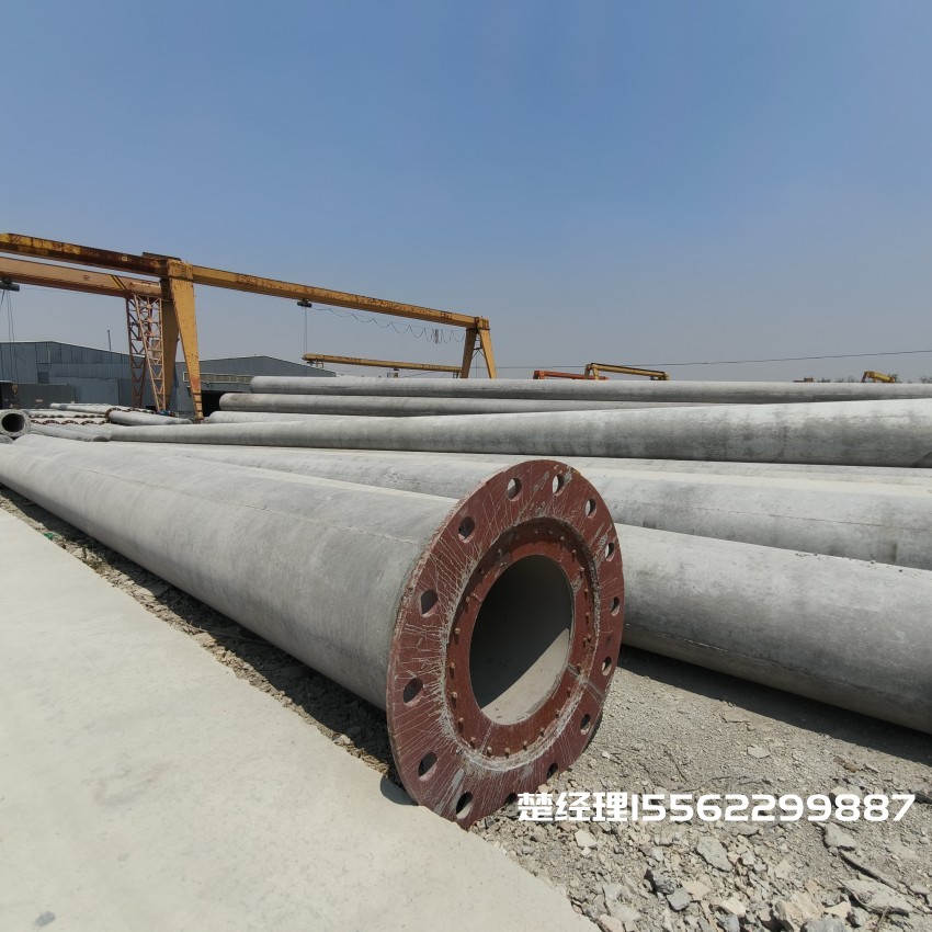 马尾12米无拉线电杆